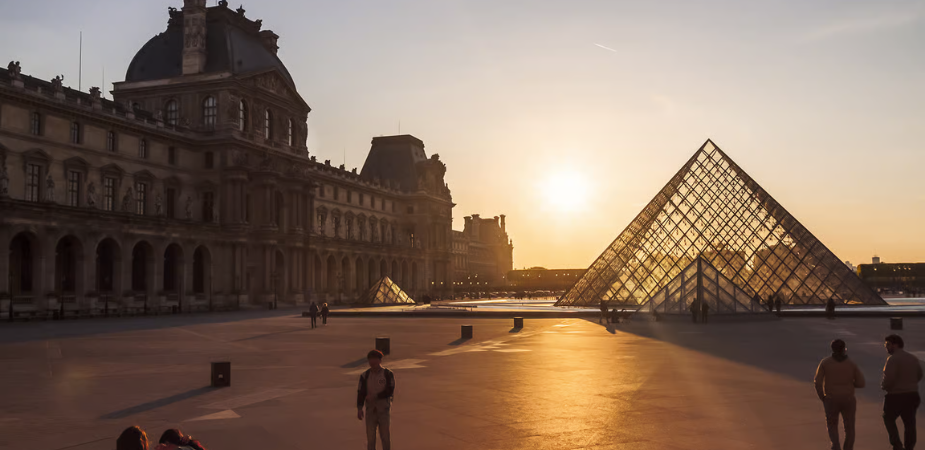 The Glowing Glass Pyramid